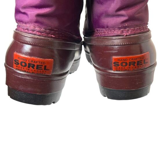 SOREL Insulated Snow Winter Boots in Purple Women's Size 6 - Picture 8 of 12